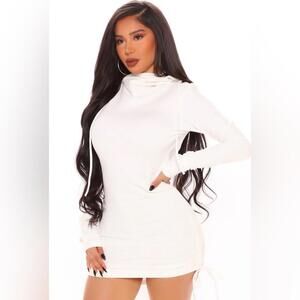 Fashion Nova sweatshirt, mini dress